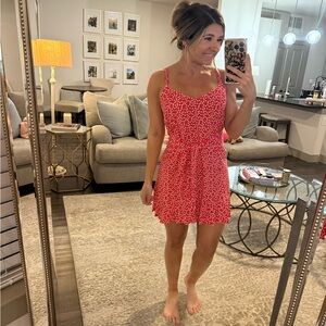 Express Red and White Mini Dress